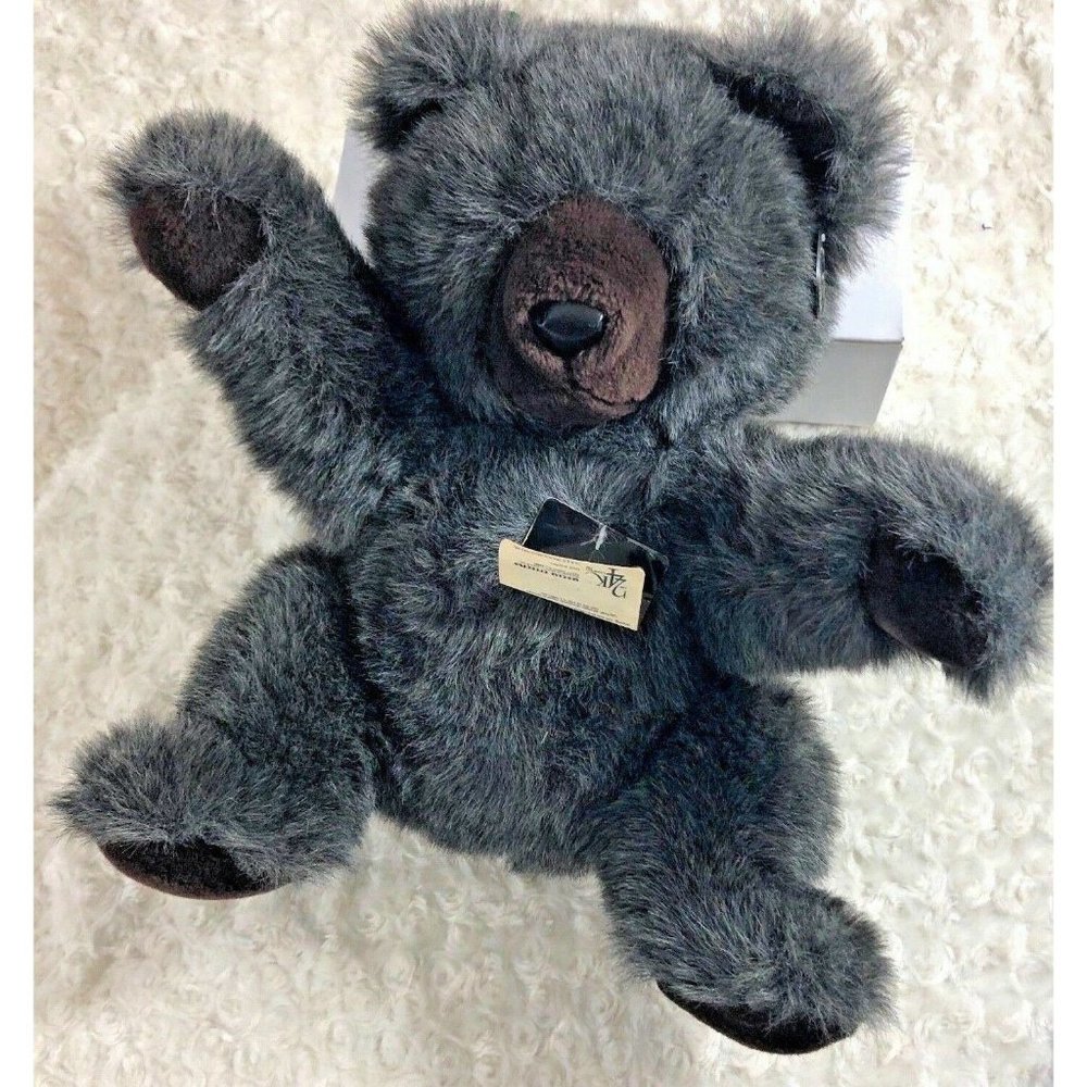 24K 24 Karat Plush Gray Bear Special Effects 15" Tall 1988 Stuffed Toy Animal